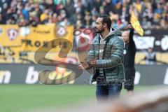 2. Bundesliga - SG Dynamo Dresden - FC Ingolstadt 04 - Cheftrainer Alexander Nouri (FCI) feuert an
