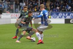 2. Bundesliga - SV Darmstadt 98 - FC Ingolstadt 04 - Konstantin Kerschbaumer (7, FCI) Thorsten Röcher (29 FCI) am Ball, Holland, Fabian (Darmstadt 32)