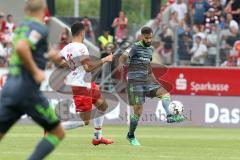 2. Bundesliga - Fußball - SV Jahn Regensburg - FC Ingolstadt 04 - Hamadi Al Ghaddioui (25 Jahn) Lucas Galvao (3 FCI)