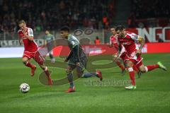 2. Bundesliga - 1. FC Union Berlin - FC Ingolstadt 04 - Angriff Paulo Otavio (6, FCI) Marvin Friedrich (Union 5) Christopher Trimmel (Union 28) folgen