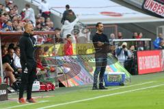 2. Bundesliga - Fußball - 1. FC Köln - FC Ingolstadt 04 - Cheftrainer Markus Anfang (Köln) Cheftrainer Alexander Nouri (FCI) am Rand