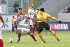 2. Bundesliga - SG Dynamo Dresden - FC Ingolstadt 04 - Robin Krauße (23, FCI) Jannis Nikolaou (4 Dresden)