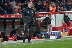 2. Bundesliga - 1. FC Union Berlin - FC Ingolstadt 04 - Cheftrainer Jens Keller (FCI) am Spielfeldrand