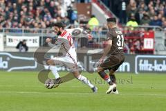 2. Bundesliga - FC St. Pauli - FC Ingolstadt 04 - Christian Träsch (28, FCI) Ersin Zehir (31 Pauli)