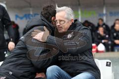 2. Bundesliga - SV Darmstadt 98 - FC Ingolstadt 04 - Cheftrainer Jens Keller (FCI) zum ersten Mal im Spiel mit Co-Trainer Thomas Stickroth (FCI)