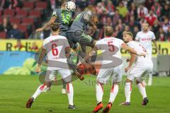 2. BL - Saison 2018/2019 - 1. FC Köln - FC Ingolstadt 04 - Sonny Kittel (#10 FCI) - Charlison Benschop (#35 FCI) beim Kopfball - Foto: Meyer Jürgen