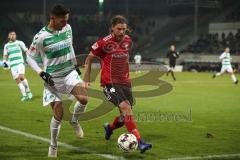 2. Bundesliga - SpVgg Greuther Fürth - FC Ingolstadt 04 - Björn Paulsen (4, FCI) Kenny Prince Redondo (27 Fürth)