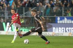 2. Bundesliga - SV Sandhausen - FC Ingolstadt 04 - Flanke Sonny Kittel (10, FCI) Denis Linsmayer (6 SV)