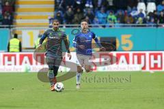 2. Bundesliga - SV Darmstadt 98 - FC Ingolstadt 04 - Almog Cohen (8, FCI) Mehlem, Marvin (Darmstadt 6)