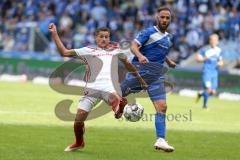 2. Bundesliga - Fußball - 1. FC Magdeburg - FC Ingolstadt 04 - Thorsten Röcher (29 FCI) Christopher Handke (3 Magdeburg)