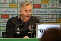 2. Bundesliga - SpVgg Greuther Fürth - FC Ingolstadt 04 - Pressekonferenz nach dem Spiel, Cheftrainer Jens Keller (FCI)