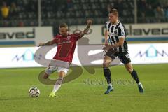 2. Bundesliga - SV Sandhausen - FC Ingolstadt 04 - Sonny Kittel (10, FCI) Flanke, Kevin Behrens (16 SV) stört