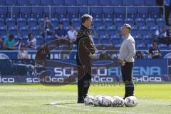 2. Bundesliga - Arminia Bielefeld - FC Ingolstadt 04 - vor dem Spiel, Co-Trainer Michael Henke (FCI) und Cheftrainer Tomas Oral (FCI)