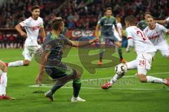 2. Bundesliga - Fußball - 1. FC Köln - FC Ingolstadt 04 - Flanke Thomas Pledl (30, FCI) Drexler, Dominick (24 Köln) blockt