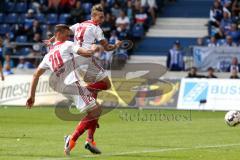 2. Bundesliga - Fußball - 1. FC Magdeburg - FC Ingolstadt 04 - Tor FCI 1:1 Ausgleich Jubel Stefan Kutschke (20, FCI) Tobias Schröck (21, FCI)