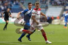 2. Bundesliga - Fußball - 1. FC Magdeburg - FC Ingolstadt 04 - Felix Schiller (5 Magdeburg) Thomas Pledl (30, FCI)