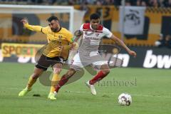 2. Bundesliga - SG Dynamo Dresden - FC Ingolstadt 04 - Aias Aosman (10 Dresden) Paulo Otavio (6, FCI)