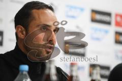 2. Bundesliga - SV Sandhausen - FC Ingolstadt 04 - Pressekonferenz nach dem Spiel Cheftrainer Alexander Nouri (FCI) Niederlage 4:0