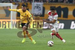 2. Bundesliga - SG Dynamo Dresden - FC Ingolstadt 04 - Aias Aosman (10 Dresden) Paulo Otavio (6, FCI)