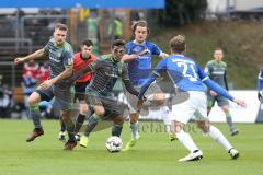 2. Bundesliga - SV Darmstadt 98 - FC Ingolstadt 04 - Zweikampf Robert Leipertz (13, FCI) Darío Lezcano (11, FCI) Stark, Yannick (Darmstadt 25) Höhn, Immanuel (Darmstadt 21)