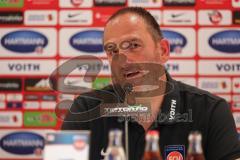 2. Bundesliga - Fußball - 1. FC Heidenheim - FC Ingolstadt 04 - Pressekonferenz nach dem Spiel, Cheftrainer Frank Schmidt (HDH)