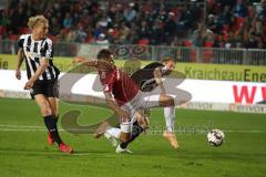 2. Bundesliga - SV Sandhausen - FC Ingolstadt 04 - Torchance für Thorsten Röcher (29 FCI) links Jesper Verlat (4 SV)