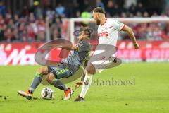 2. Bundesliga - Fußball - 1. FC Köln - FC Ingolstadt 04 - Robin Krauße (23, FCI) wird gefoult von Höger, Marco (6 ) Köln