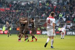 2. Bundesliga - FC St. Pauli - FC Ingolstadt 04 - Spiel ist aus, Sieg 1:0 für Pauli, Björn Paulsen (4, FCI) enttäucht