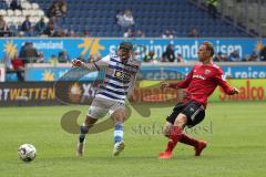 2. Bundesliga - MSV Duisburg - FC Ingolstadt 04 - Christian Gartner (21 Duisburg) Marcel Gaus (19, FCI)