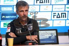 2. Bundesliga - Fußball - 1. FC Magdeburg - FC Ingolstadt 04 - Pressekonferenz nach dem Spiel, Cheftrainer Jens Härtel (Magdeburg)