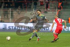 2. Bundesliga - 1. FC Union Berlin - FC Ingolstadt 04 - Mergim Mavraj (15, FCI) Akaki Gogia (Union 11)