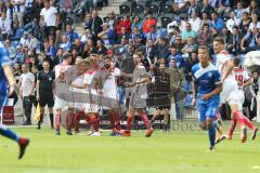 2. Bundesliga - Fußball - 1. FC Magdeburg - FC Ingolstadt 04 - Tor FCI 1:1 Ausgleich Jubel Stefan Kutschke (20, FCI) Benedikt Gimber (5, FCI) Thomas Pledl (30, FCI) Lucas Galvao (3 FCI) Tobias Schröck (21, FCI)