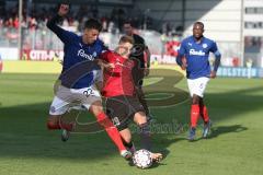 2. BL - Saison 2018/2019 - Holstein Kiel - FC Ingolstadt 04 - Thorsten Röcher (#29 FCI) - Jannik Dehm (#20 Kiel) - Foto: Meyer Jürgen