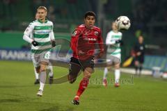 2. Bundesliga - SpVgg Greuther Fürth - FC Ingolstadt 04 - Paulo Otavio (6, FCI) Maximilian Sauer (24, Fürth)