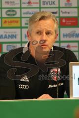 2. Bundesliga - SpVgg Greuther Fürth - FC Ingolstadt 04 - Pressekonferenz nach dem Spiel, Cheftrainer Jens Keller (FCI)