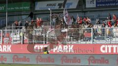 2. BL - Saison 2018/2019 - Holstein Kiel - FC Ingolstadt 04 - Mitgereiste Fans nach Kiel - Foto: Meyer Jürgen