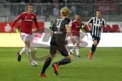 2. Bundesliga - SV Sandhausen - FC Ingolstadt 04 - Phil Neumann (26, FCI) Jesper Verlat (4 SV) Robin Krauße (23, FCI)