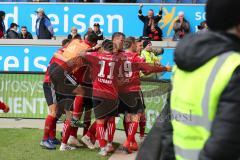 2. Bundesliga - MSV Duisburg - FC Ingolstadt 04 - Tor Jubel Sonny Kittel (10, FCI) Darío Lezcano (11, FCI) Marcel Gaus (19, FCI)