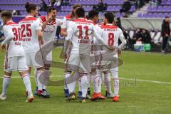 2. Bundesliga - FC Erzgebirge Aue - FC Ingolstadt 04 - Sonny Kittel (10, FCI)  Schuß Tor Jubel Führung 0:1 Paulo Otavio (6, FCI) Björn Paulsen (4, FCI) Christian Träsch (28, FCI) Thomas Pledl (30, FCI) Paulo Otavio (6, FCI) Björn Paulsen (4, FCI)