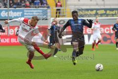 2. Bundesliga - SC Paderborn - FC Ingolstadt 04 - Konstantin Kerschbaumer (7, FCI) Collins, Jamilu (Paderborn 29)