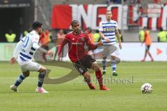 2. Bundesliga - MSV Duisburg - FC Ingolstadt 04 - Paulo Otavio (6, FCI) Cauly Oliveira Souza (20 Duisburg)