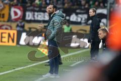 2. Bundesliga - SG Dynamo Dresden - FC Ingolstadt 04 - Cheftrainer Alexander Nouri (FCI) Anspannung
