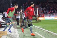 2. Bundesliga - 1. FC Union Berlin - FC Ingolstadt 04 - vor dem Spiel Almog Cohen (8, FCI) Jonatan Kotzke (25 FCI)