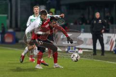 2. Bundesliga - SpVgg Greuther Fürth - FC Ingolstadt 04 - Darío Lezcano (11, FCI) Marco Caligiuri (13 Fürth)