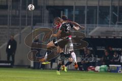 2. Bundesliga - SV Sandhausen - FC Ingolstadt 04 - Kopfballduell, Tim Kister (14 SV) Charlison Benschop (35 FCI)
