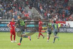 2. Bundesliga - Fußball - 1. FC Heidenheim - FC Ingolstadt 04 - Sonny Kittel (10, FCI) schießt das Anschlußtor und lüft sofort zurück