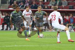 2. BL - Saison 2018/2019 - 1. FC Köln - FC Ingolstadt 04 - Sonny Kittel (#10 FCI) - Marco Höger (#6 Köln) - Charlison Benschop (#35 FCI) - Foto: Meyer Jürgen