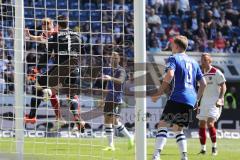 2. Bundesliga - Arminia Bielefeld - FC Ingolstadt 04 - Konstantin Kerschbaumer (7, FCI) scheitert an Torwart Stefan Ortega Moreno ( Bielefeld)