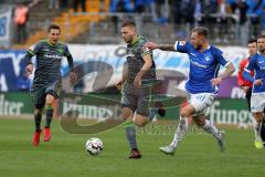 2. Bundesliga - SV Darmstadt 98 - FC Ingolstadt 04 - Angriff Luaf Robert Leipertz (13, FCI), Rieder, Tim (Darmstadt 40) hält