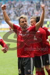 2. Bundesliga - MSV Duisburg - FC Ingolstadt 04 - Thomas Pledl (30, FCI) im Alleingang Tor Jubel zu den Fans